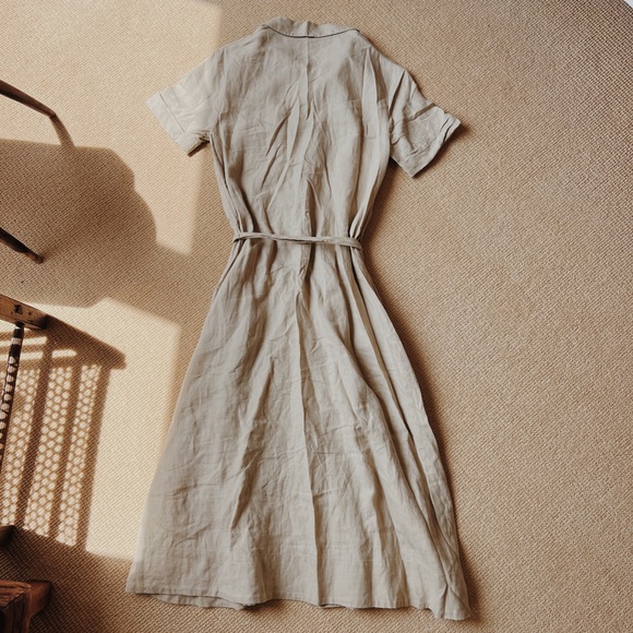 Wilfred Aritzia Eleta safari tan midi dress size XS - Picture 2 of 6